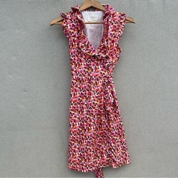 Kate Spade Silk Wrap Dress - Picture 5 of 14